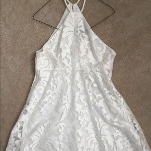 Nastygal white flowy dress